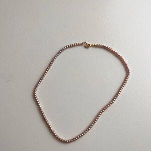 Elegant Pink Pearl Necklace